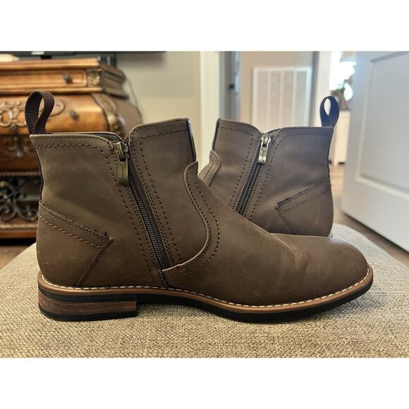 Jousen Boots Mens Size 9 Brown Ankle Side Zip Dress Casual main image 11